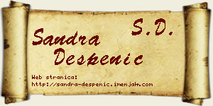 Sandra Despenić vizit kartica